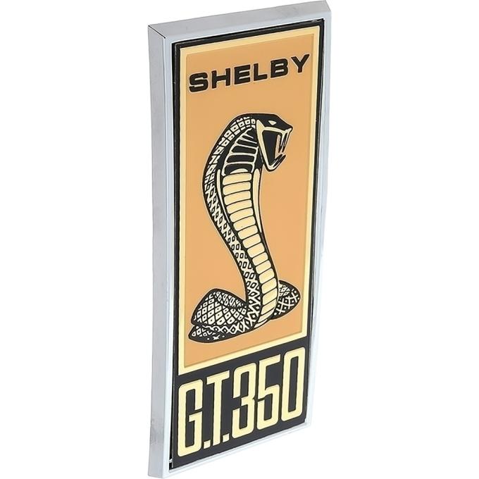 1967 Mustang, Shelby G.T. 350, Fender Emblem, Brushed Gold, Each