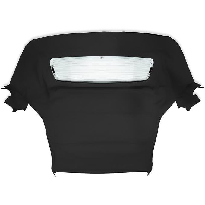 2005-14 Ford Mustang, Convertible Top, One-Piece, With Glass Window, Sailcloth Vinyl, Black