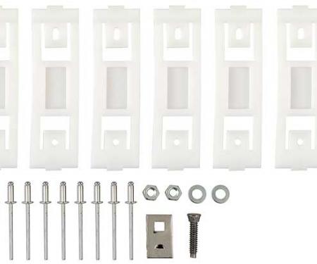 OER 1967-68 Mustang Rocker Panel Molding Clip Set, Passenger Side 10182G