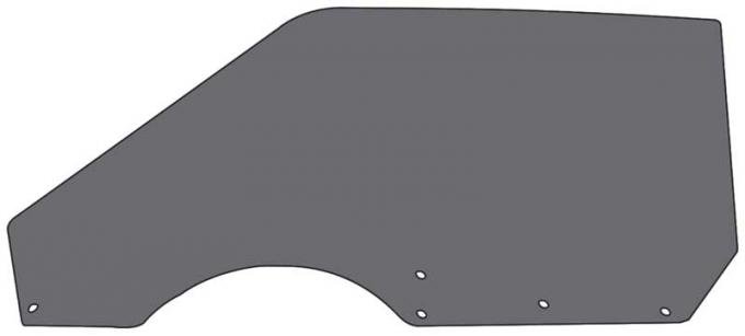 OER 1971-73 Mustang/Cougar, Coupe/Convertible, Door Glass, Power/Manual, LH, Smoke Gray 21410PLS