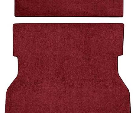 OER 1979-82 Mustang Rear Cargo Area Cut Pile Carpet with Mass Backing - Red A4021B02