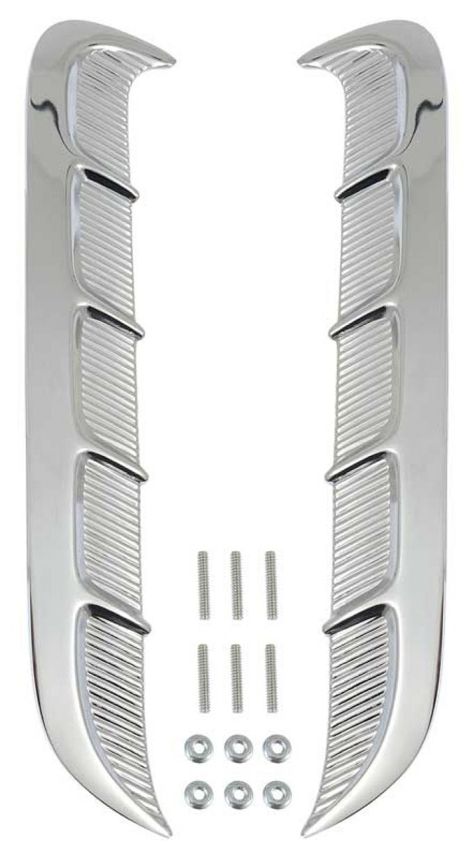 OER 1965 Mustang Simulated Side Scoop Quarter Panel Ornament (pair) 290A76AB