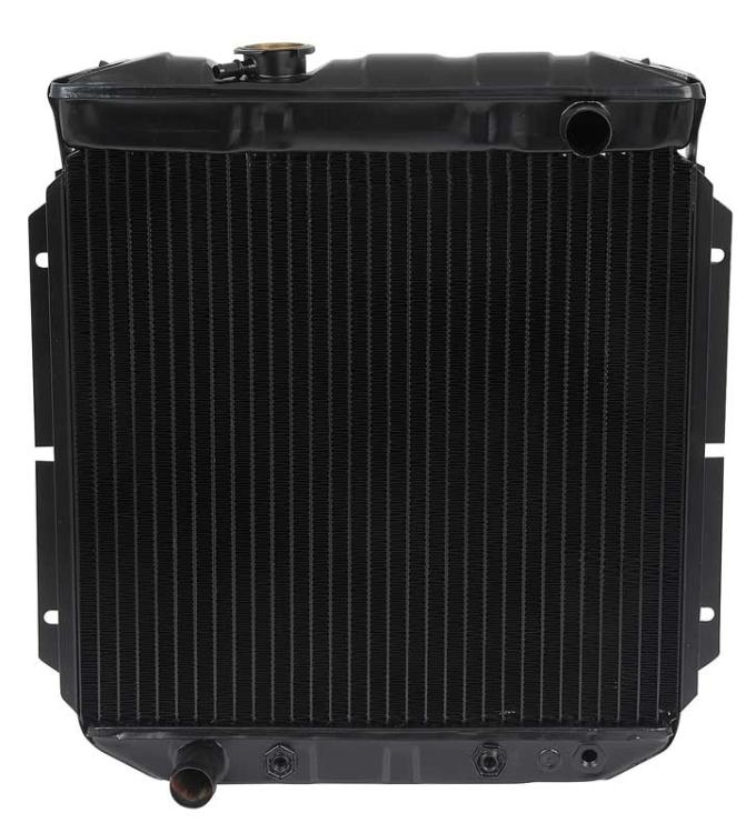 1964-66 Mustang L6 With Auto Trans 3 Row Copper/Brass Radiator