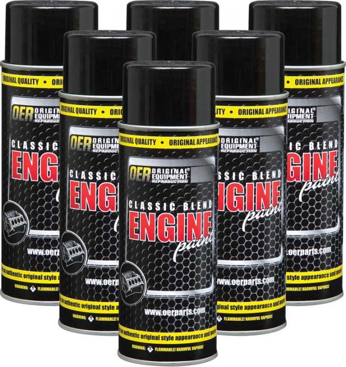 OER Classic Blend Gray Primer Engine Paint - Case of 6 16 Oz Cans *K89261
