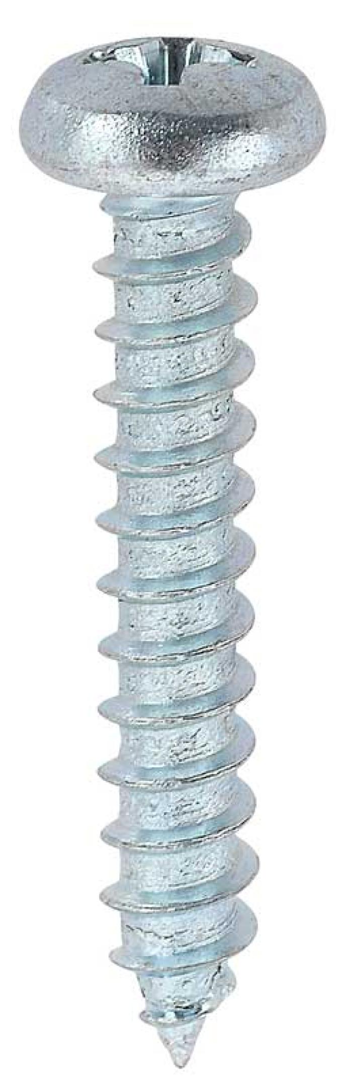 Tapping Screw, #8 x 1", Phillips Pan Head, A/AB, Zinc