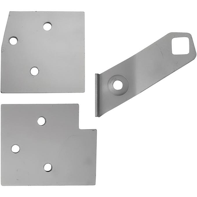 OER 1967-68 Ford Mustang, A Pillar Nut Plate Set, LH, 3 Piece 2067DPL