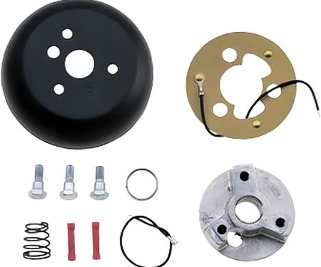 1964-77 Ford/Mercury, Standard Steering Wheel Installation Kit, 3-Bolt, Matte Black - Grant 3285