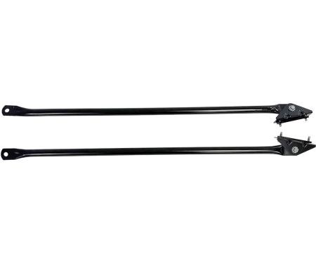 OER 1965 Mustang, Cowl to Fender Apron Reinforcement Bar Set, Fits Convertible Models, LH and RH 16059