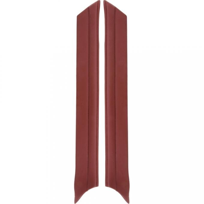 OER 1967-68 Ford Mustang, Windshield Pillar Pads, Red 3598715