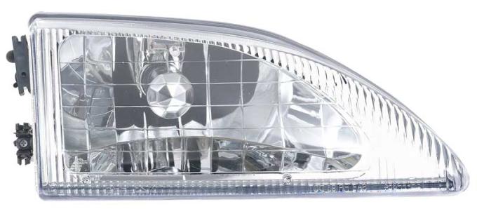 OER 1994-98 Mustang, Headlamp Assembly, Cobra, Clear Lens, Passenger Side 94L327