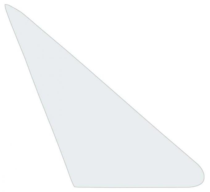 OER 1964-68 Mustang/Cougar Vent Window Glass - Clear RH 21412A