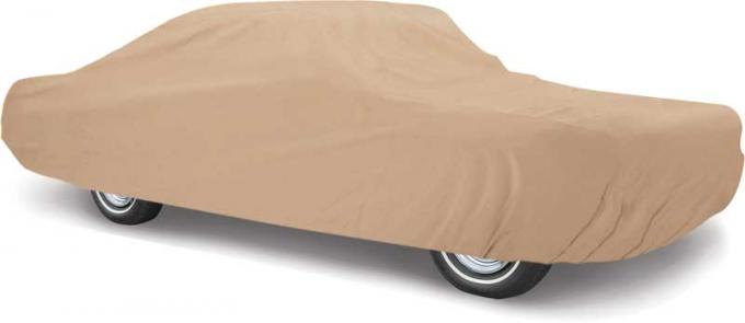 OER 1994-98 Mustang Coupe Weather Blocker Plus Tan Car Cover - Four Layers For Outdoor Use Fleece Car Cover MT8911GTN