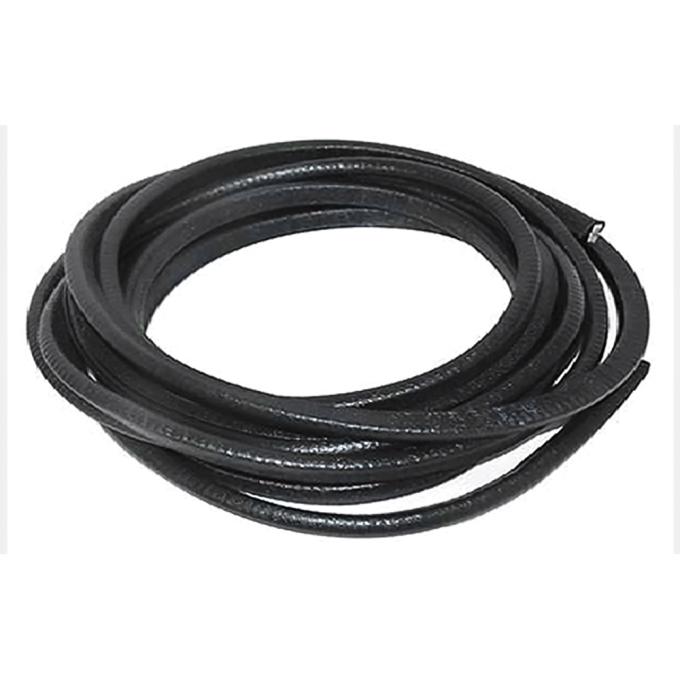 Door Jamb Vinyl Windlace, Black, Snap On Double Lip Style, 20 Foot Roll