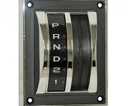 OER 1967-68 Mustang Floor Shift Selector Bezel with A/T 7D443C