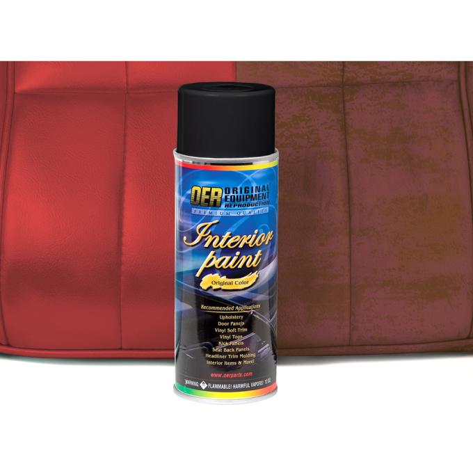 OER 1970-77 Ford, Mercury, Interior Paint, 16050 Med Vermillion, 16 Oz Aerosol Can (Net Wt. 12 Oz.) PP936