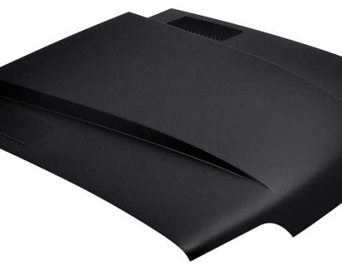 OER 1987-93 Mustang, Cowl Induction Hood, 2" Rise, with Hood Vents, Bolt On, EDP Coated FM110039