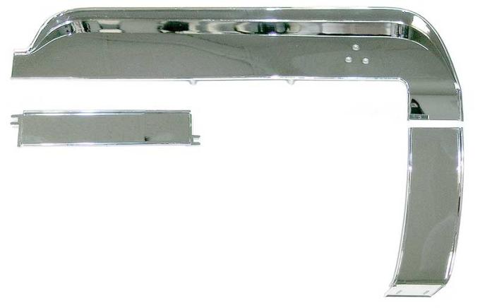 OER 1967-68 Mustang, Deluxe Instrument Panel Trim Set, Chrome Plated, 3-Piece Set DTK-3