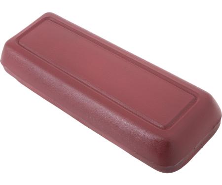 OER 1979-86 Ford Mustang, Console Lid/Arm Rest Pad, Red 6024002