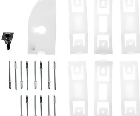 OER 1967-68 Mustang, Rocker Panel Molding Clip Set, LH Driver Side 10182H