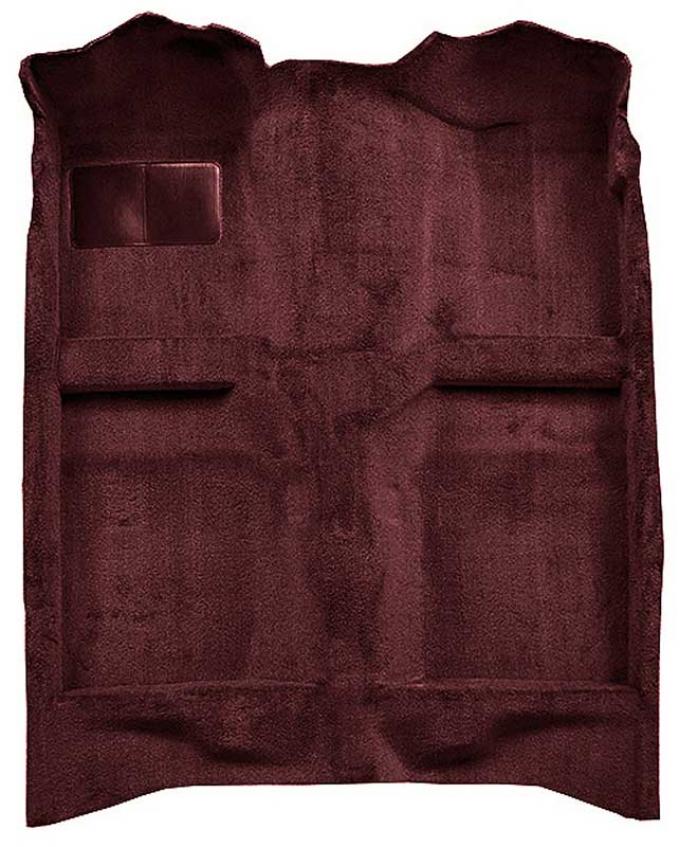 OER 1982-93 Mustang Coupe/Hatchback Passenger Area Cut Pile Carpet with Mass Backing - Maroon A4022B15