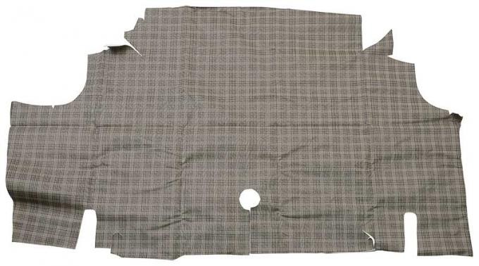 1967-68 Mustang Fastback, Vinyl Trunk Mat, Plaid Pattern Design
