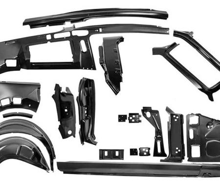 1967-68 Mustang Fastback, Quarter Door Frame Component Set, RH, Passenger Side
