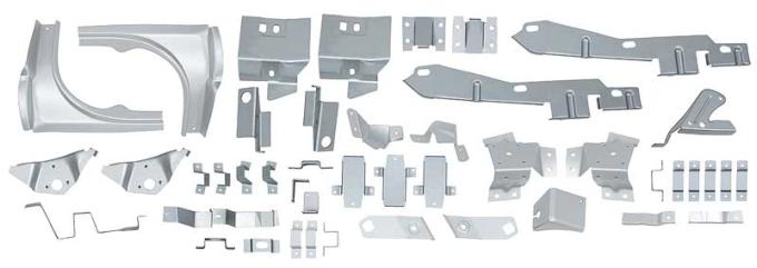 OER 1965-66 Ford Mustang, Fastback, Body Bracket Kit, 43 Piece Set FBK6566