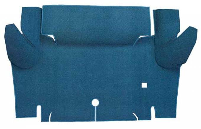 OER 1965-66 Mustang Convertible Loop Carpet Trunk Floor Mat - Ford Blue A4052A62