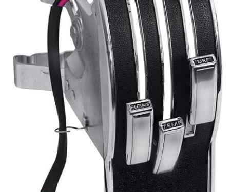 OER 1968 Mustang, Heater Control Dash Plate Assembly, without AC 18A651B