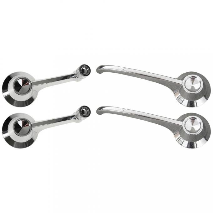 OER 1965 Fastback 4 Piece Clip On Door and Window Handle Kit *DWK4