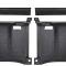 OER 1969-70 Mustang Fastback, Quarter Panel Trim Side and Upper Panel, 4-Piece Set, Black 31112B