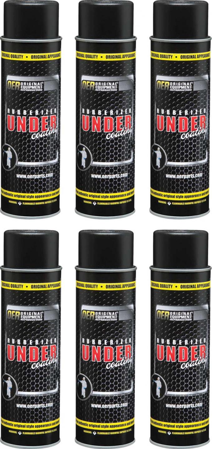 Rubberized Undercoating Case of 6 - 20 Oz Aerosol Can