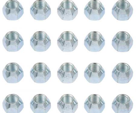 OER 1964-73 Mustang, Wheel Lug Nuts , Standard Open-End , 1/2" x 20 , 20 Piece Set 1012G