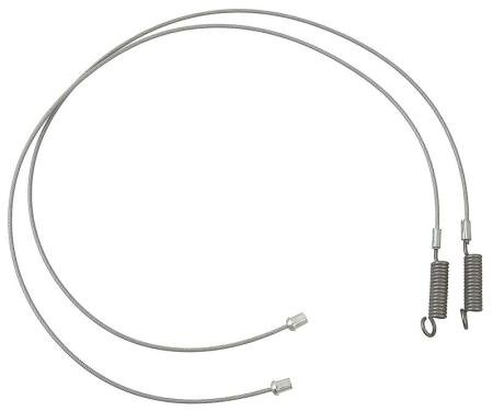 1971-73 Mustang, Cougar, Convertible Top Side Cables, Pair