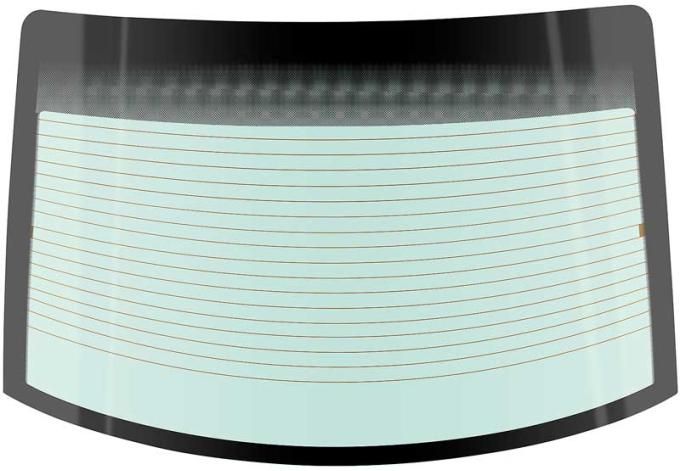 OER 1994-2000 Mustang, Rear Window Glass, Coupe, with Defroster Lines DB8434