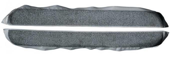 OER 1981-86 Mustang Coupe/Hatchback With Power Locks Door Panel Carpet Inserts - Dark Gray A413047