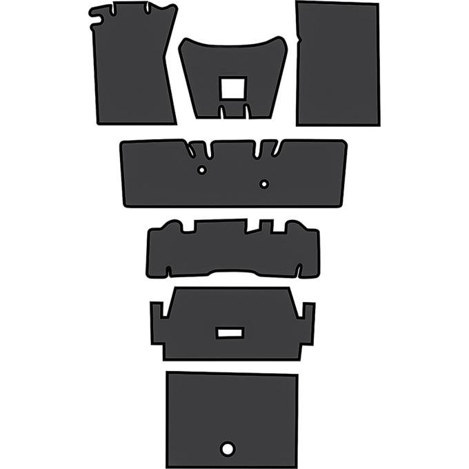 OER 1965-73 Mustang Fastback, Sound Deadener, 7-Piece, EVA A4125A00