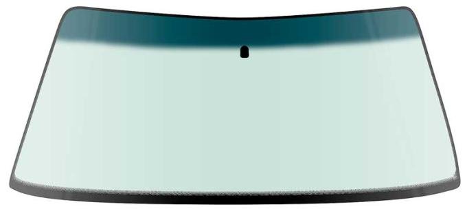 OER 1979-93 Mustang Notchback, Hatchback, Front Windshield Glass, Light Green Tint, w/ Blue Shaded Band, w/ Mirror Bracket DW1095