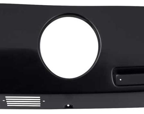 OER 1969-70 Ford Mustang, Dash Trim Panel, Black, RH, With Optional Clock Hole 04338B