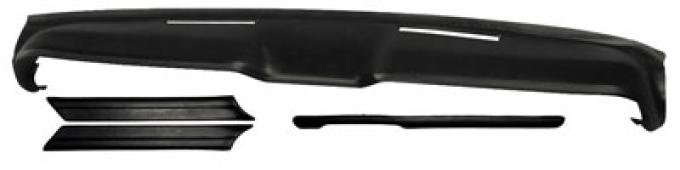 OER 1967-68 Mustang Dash Pad Kit - Black *DPK1