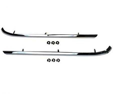 Redline Restomotive® Mustang 64-66 Coupe (Chrome) Vinyl Top Moulding - 1 set(r&l) LG-10-613