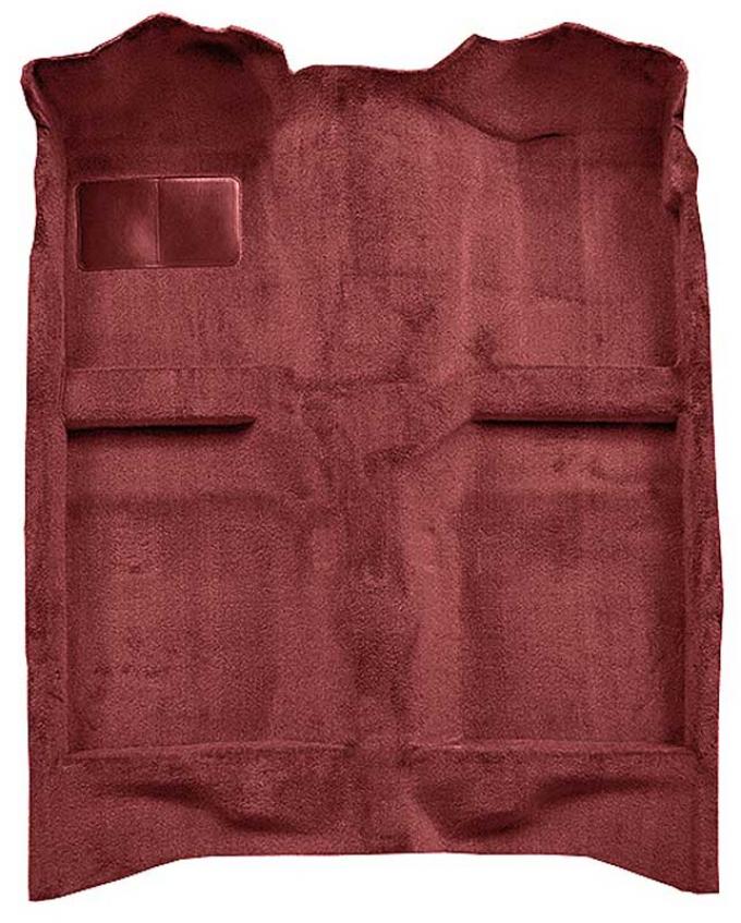 OER 1982-93 Mustang Coupe/Hatchback Passenger Area Cut Pile Carpet with Mass Backing - Red A4022B02