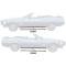 OER 1971-73 Mustang, Rocker Panel Molding Set, With Hardware, RH and LH, Pair *10176GH