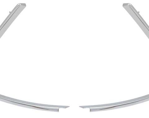 OER 1969-70 Ford Mustang Fastback, Quarter Window Boomerang Moldings 29796A