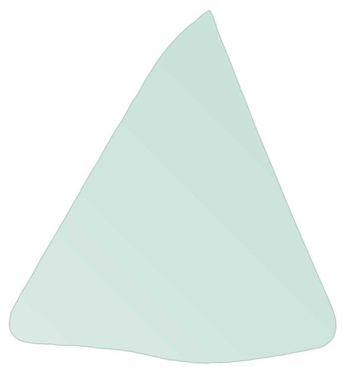 OER 1971-73 Mustang, Cougar, Quarter Glass, Green Tint, Coupe, Hardtop, Drivers Side 29710JLT