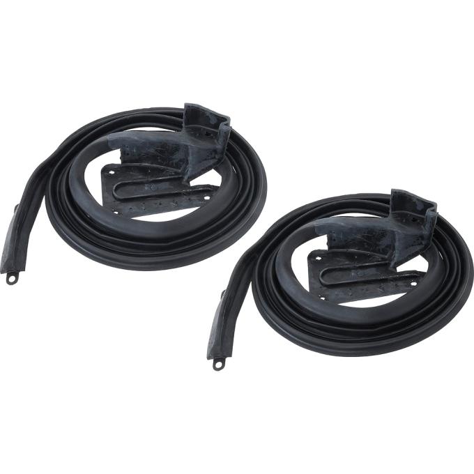 1971-73 Mustang, Cougar, Door Frame Weatherstrip Seals, Pair
