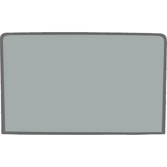 OER 1969-70 Mustang Fastback, Rear Window Glass, Flush Mount, Glue-In, No Molding Needed, Gray Tint FM4120Y