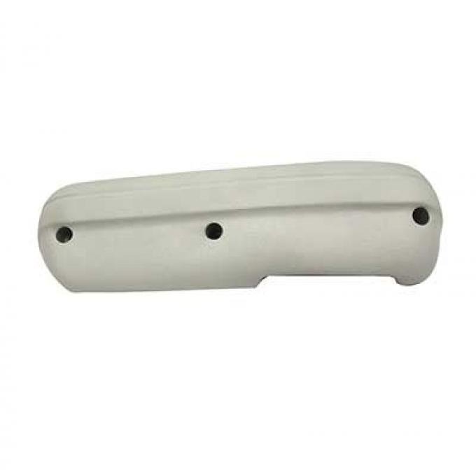 OER 1970 Ford Mustang/Mercury Cougar, Standard Armrest Pad, White, LH 24141910