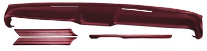 OER 1967-68 Mustang Dash Pad Set - Maroon *DPK3