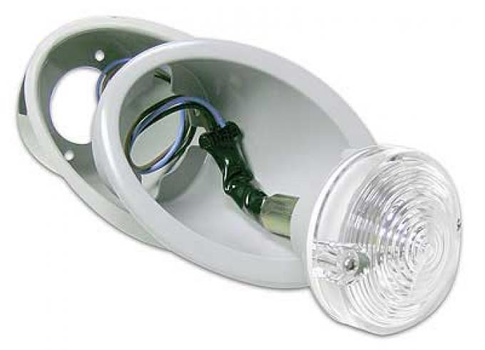 OER 1967-68 Mustang Parking Lamp and Bezel Assembly - RH 13203C
